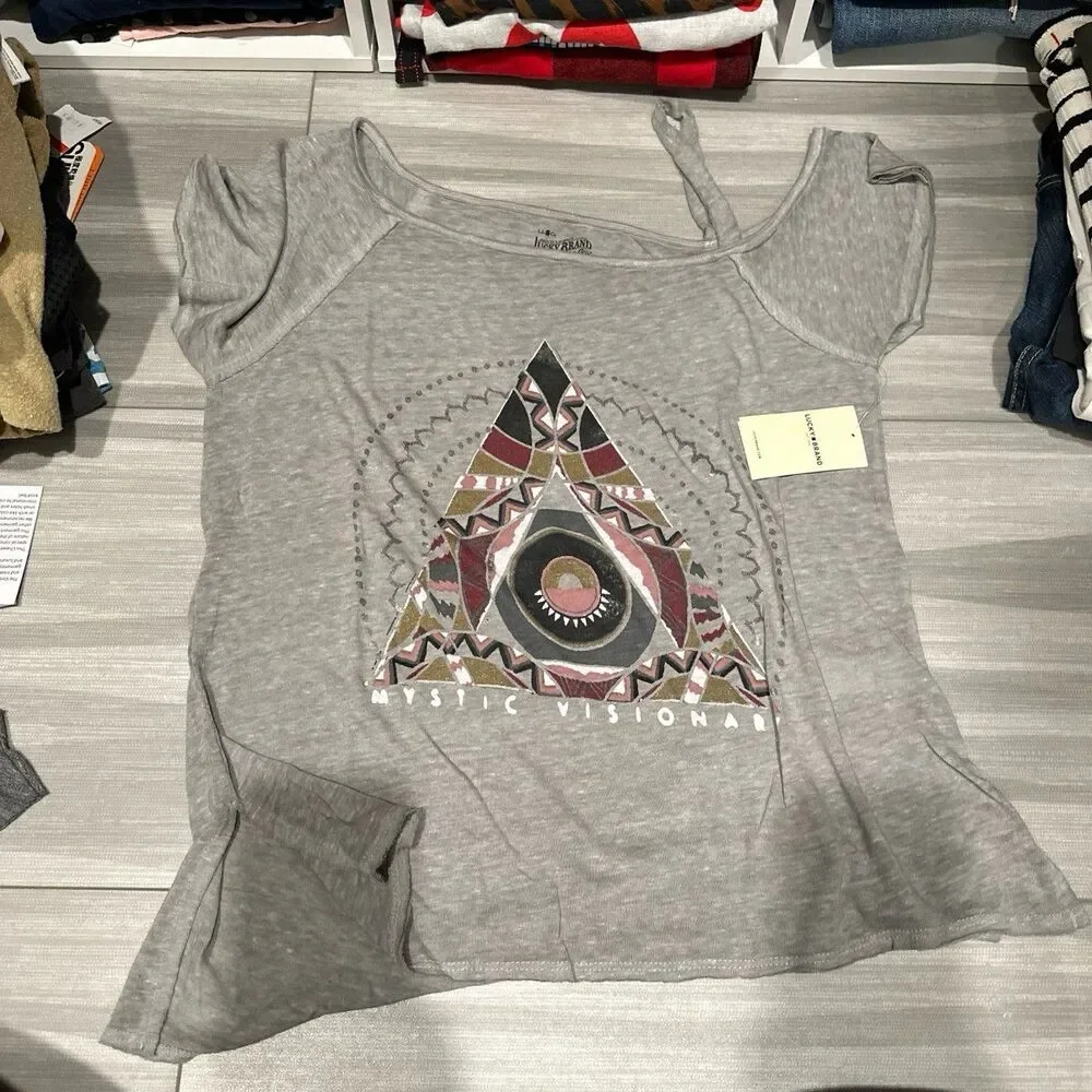 Brand new Lucky Brand burnout top - Picture 1 of 1